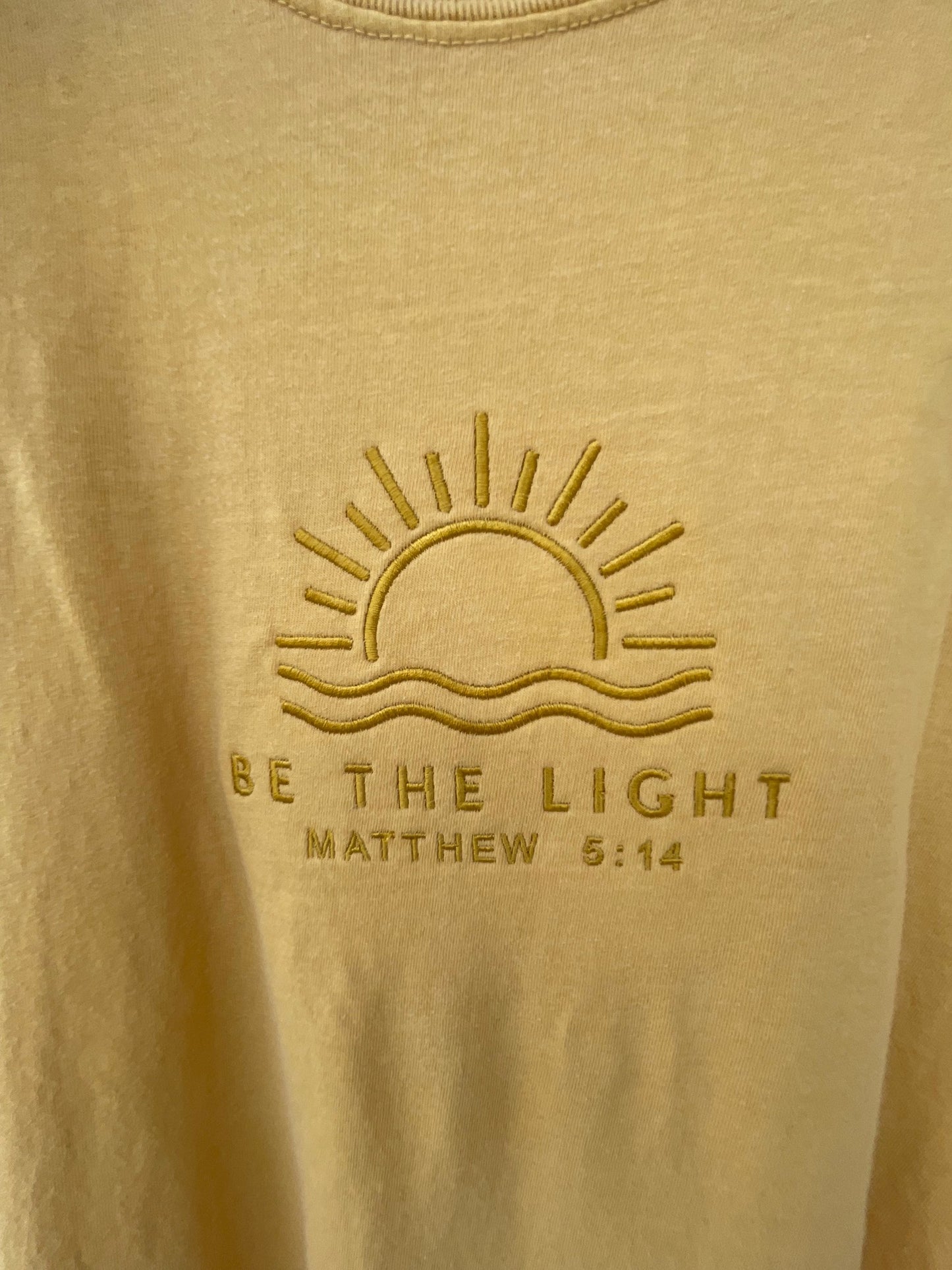 Be the Light Embroidered T-Shirt