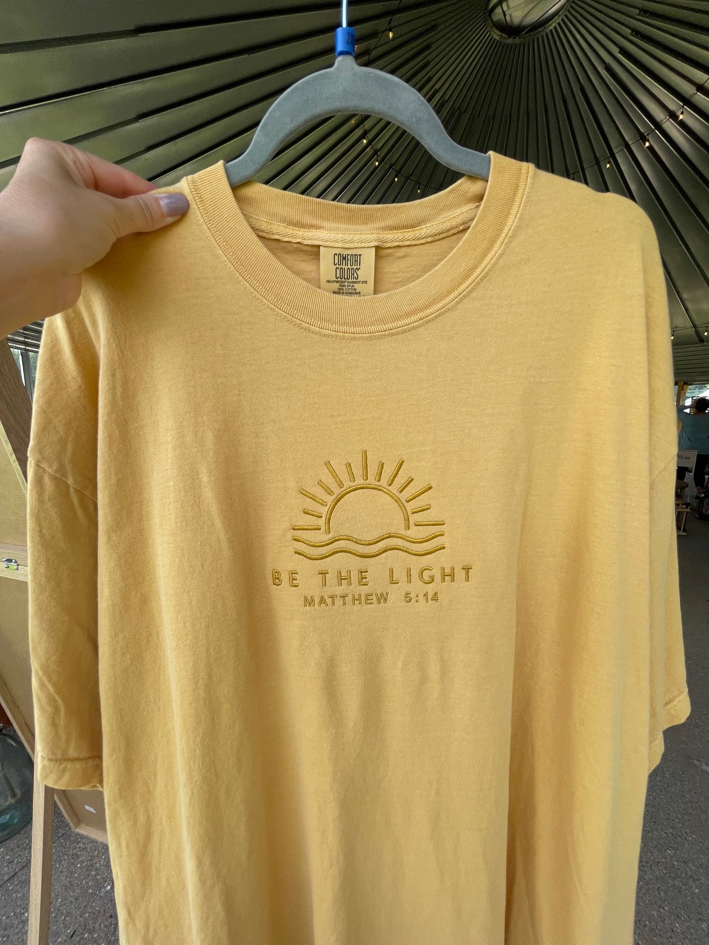 Be the Light Embroidered T-Shirt