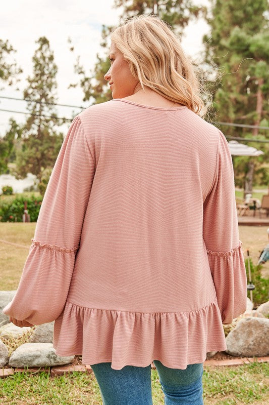 Cameron Knit Mauve Blouse