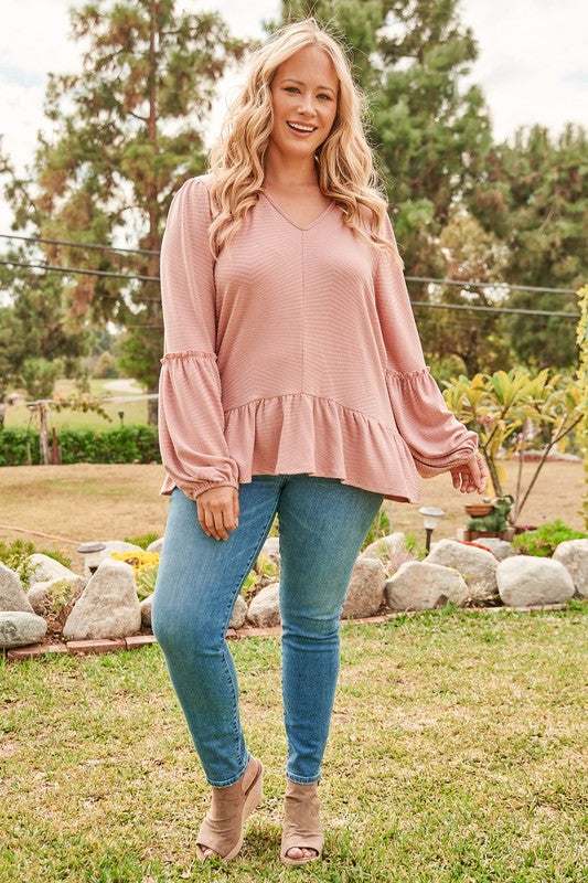 Cameron Knit Mauve Blouse