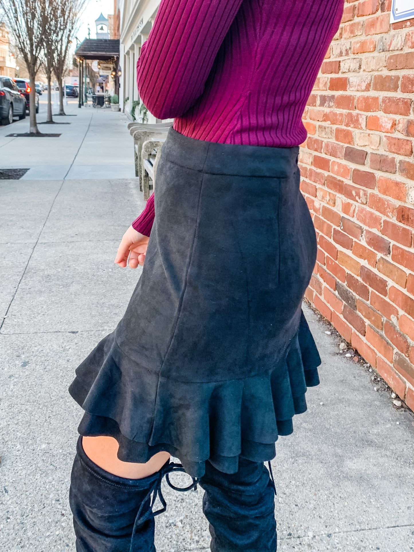 Demi Suede Skirt